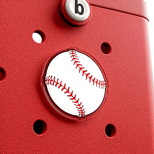 Baseball Charm for Bogg Bag, Simply Southern Totes, and Similar Style Bags. Acrylic 3" Sports Charm Accessories for Beach Totes