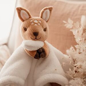 MCMUSHY 12'' Deer Baby Lovey Security Blanket Plush Animal Comforter Toy for Baby Newborn Toddler Child, Parent01