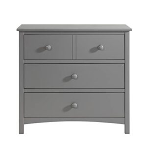 oxford baby universal 3-drawer dresser, dove gray, 18.00 inch l x 37.00 inch w x 34.00 inch h