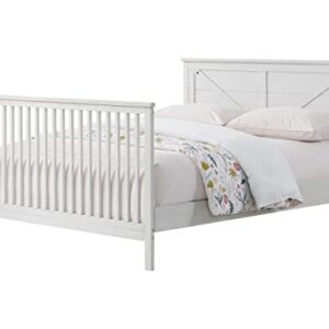 Oxford Baby Montauk Crib to Full-Size Bed Conversion Kit, Barn White