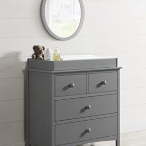 Oxford Baby Changing Topper for Universal 3-Drawer Dresser, Dove Gray, 1 Count, 6.61 pounds