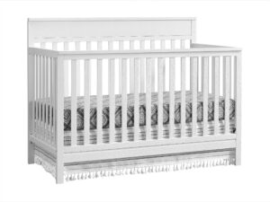 oxford baby castle hill 4-in-1 convertible crib, barn white, greenguard gold certified