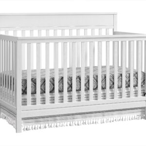 Oxford Baby Castle Hill 4-in-1 Convertible Crib, Barn White, GreenGuard Gold Certified