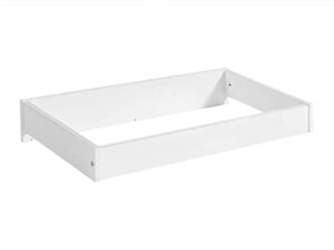 oxford baby changing topper for universal 3-drawer dresser, barn white
