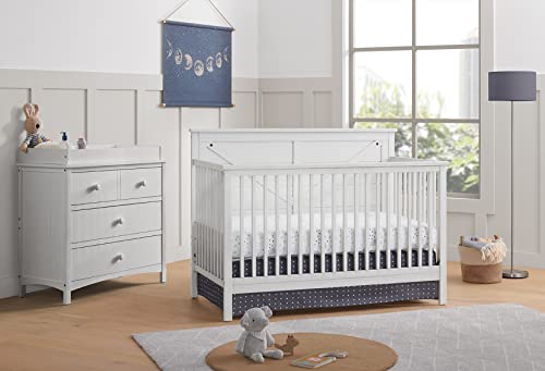 Oxford Baby Changing Topper for Universal 3-Drawer Dresser, Barn White