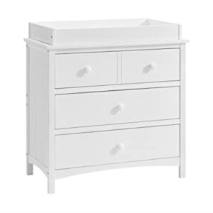 Oxford Baby Changing Topper for Universal 3-Drawer Dresser, Barn White