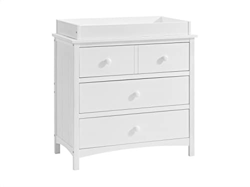 Oxford Baby Changing Topper for Universal 3-Drawer Dresser, Barn White