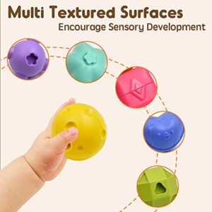 AiTuiTui Baby Toys 12-18 Months, Sensory Montessori Toys for 1 2 Year Old Boy Girl Gifts, 7 in 1 Multifunction Educational Toys with Shape Sorter, Stacking Blocks for Toddlers Birthday Gifts