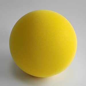 Ganjiang 7Inches Uncoated Silent Foam Ball, Indoor &Outdoor Sponge Ball Playground Ball Dodge Ball Yellow Color