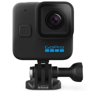 gopro hero11 black mini - compact waterproof action camera with 5.3k60 ultra hd video, 24.7mp frame grabs, 1/1.9" image sensor, live streaming, stabilization