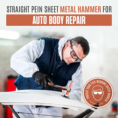 Harden Hammer | Auto Body Repair Hammer (12.5” x 5.7” x 1.54” crowned face hammer)