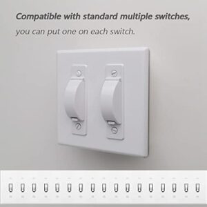 Wall Switch Guard, ILIVABLE Childproof Light Switch Plate Covers Protects Your Lights or Circuits from being Accidentally Turned On or Off by Children and Adults (White, 2 Pack)