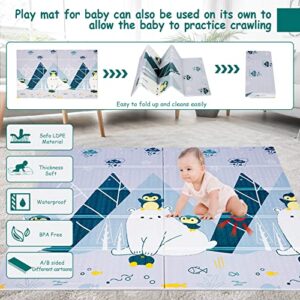 Baby Playpen with Mat,Playpen for Babies and Toddlers,71”x59”Extra Large Baby Playpen,Sturdy Safety Indoor & Outdoor Kids Activity Play Center with Anti-Slip Suckers and Zipper Gate.