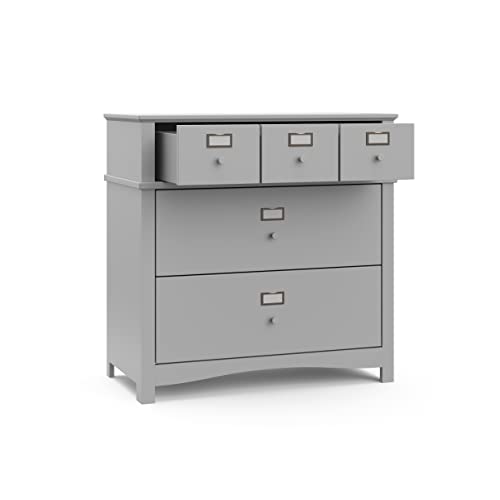 Graco Clara Dresser, 3 Drawer, Pebble Gray