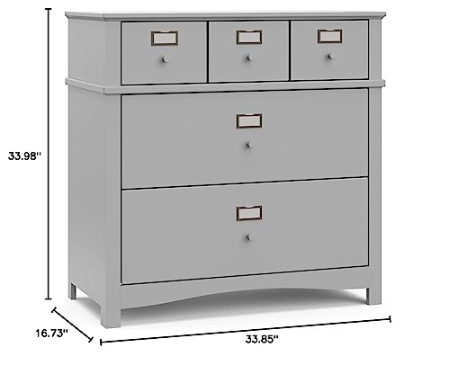 Graco Clara Dresser, 3 Drawer, Pebble Gray