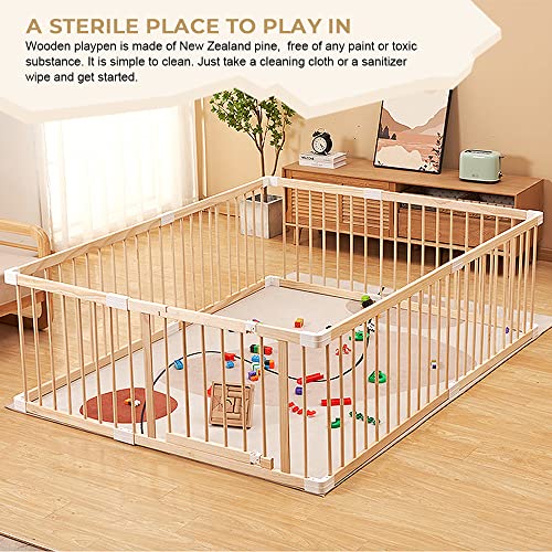 HARPPA Baby Gate Playpen Baby Fence for Babies and Toddlers Baby Play Yards for Play Area (62*47*24 inch)