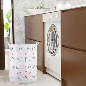 2pcs Bathroom Basket Bucket Container Clothes Nursery Handles Hamper Double with Style Buck Saving Baby Large Foldable Round Space Home Cotton Dirty Handle Room Storage Laundry