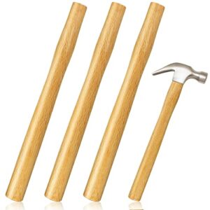 3 pack replacement handles for sledge hammers, small sledge hammer handle replacement wooden hammer handle replacement wood tool handle for round head hammer octagonal hammer, 12.2 inch long