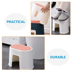 Zerodeko Portable Potty Step Stool Plastic Step Stool 2pcs Toilet Foot Stool Bathroom Stool Resistant Step Up Helper for Bathroom Sink Potty Training Kitchen Portable Toilet Portable Stool