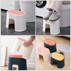 Zerodeko Portable Potty Step Stool Plastic Step Stool 2pcs Toilet Foot Stool Bathroom Stool Resistant Step Up Helper for Bathroom Sink Potty Training Kitchen Portable Toilet Portable Stool