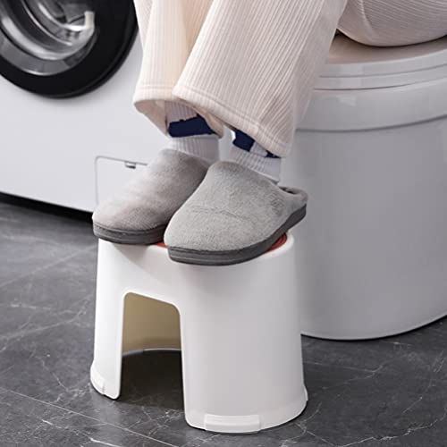 Zerodeko Portable Potty Step Stool Plastic Step Stool 2pcs Toilet Foot Stool Bathroom Stool Resistant Step Up Helper for Bathroom Sink Potty Training Kitchen Portable Toilet Portable Stool