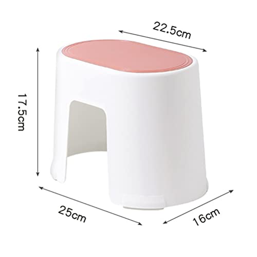 Zerodeko Portable Potty Step Stool Plastic Step Stool 2pcs Toilet Foot Stool Bathroom Stool Resistant Step Up Helper for Bathroom Sink Potty Training Kitchen Portable Toilet Portable Stool