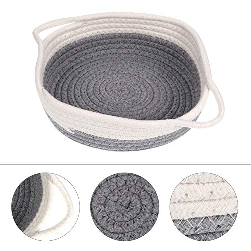 Cabilock 2pcs Hampers Makeup Hand Organizer Baskets Rope Home Straw with Bottle Bins Kids Hamper Sundries Handles Jewelry Tray Cotton Toys Towels Xxcm Nursery Tools Collapsible Clothes Toy