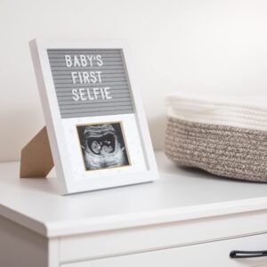LittleVision Sonogram Picture Frame Felt Letterboard/Ultrasound Picture Frame | The Most Unique, Customizable Baby Letter Board For Your Nursery, Baby Showers, and Gender Reveals