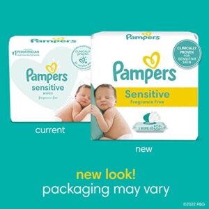 Baby Wipes Combo, 1008 count - Pampers Sensitive Water Based Hypoallergenic and Unscented Baby Wipes (Packaging May Vary)
