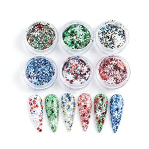 1 set nail flakes decorative shining visual effect glitter sequins nail art tips diy manicure gadget nail supplies b