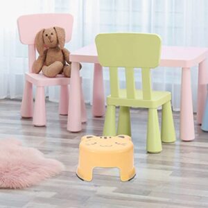 Kisangel Small Round Toilet Stools Squatting Stool Portable One Step Stool Kids Potty Training Stool for Children Pregnant Woman Elderly