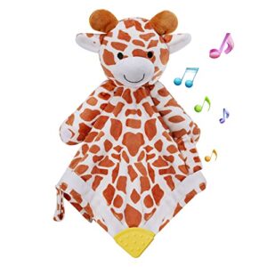 berest baby sound sleep soother giraffe- white noise and lullaby infant sleeping aid with cry sensor at nap time routine,awesome baby gift portable plush toddler snuggle toy