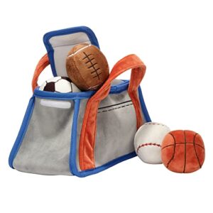 Lambs & Ivy Baby Sports Interactive Plush Toy Set - Football/Basketball/Baseball