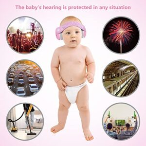 HYPERCUB BABY EARMUFFS - Noise Cancelling Headphones - Sound Proof Ear Protection For Infant Toddler - Baby Travel With Carrying Bag - Noise Reduction Earmuff - Fits Ages 3-48 Months