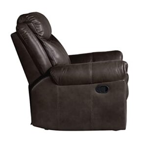 Lexicon Whirlaway Glider Reclining Chair, Dark Brown