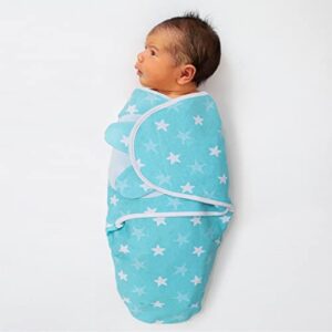The Peanutshell Baby Swaddle Set for Boys or Girls - Unisex 3 Pack - Cloud & Stars (Small/Medium | 0-3 Months)