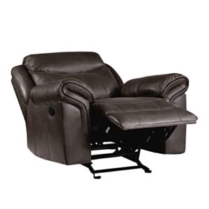 Lexicon Whirlaway Glider Reclining Chair, Dark Brown