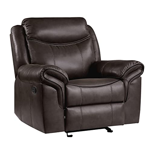 Lexicon Whirlaway Glider Reclining Chair, Dark Brown