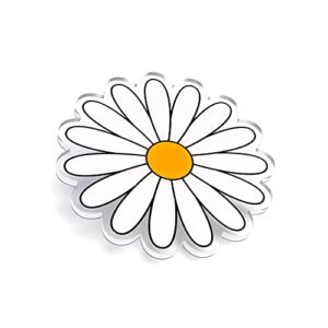 boggbeans daisy charm for bogg bag, simply southern totes, and similar styles. acrylic 3" flower charm accessories for beach totes