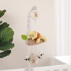 Disney Winnie The Pooh Hugs and Honeycombs Plush Musical Mobile with Bee Hive, Bees, Pooh Bear and Tree Branch