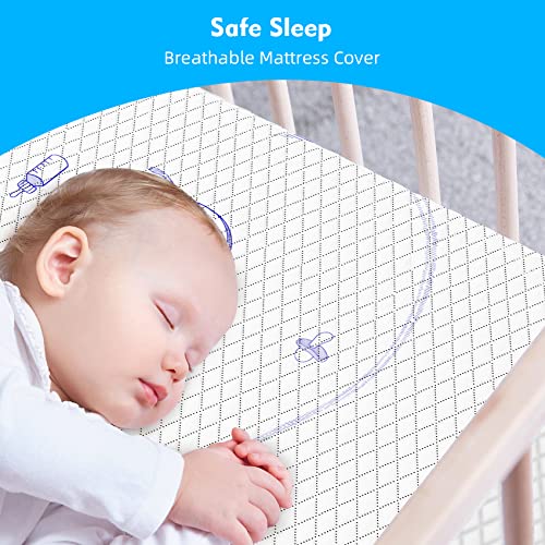 Alwytlon Pack n Play Mattresses, Pack and Play Mattress Pad, Playard Mattress Memory Foam, Portable Toddlers Mattress Firmness Featuring Soft Removable Washable Outer Cover(38"x26"x2.4")