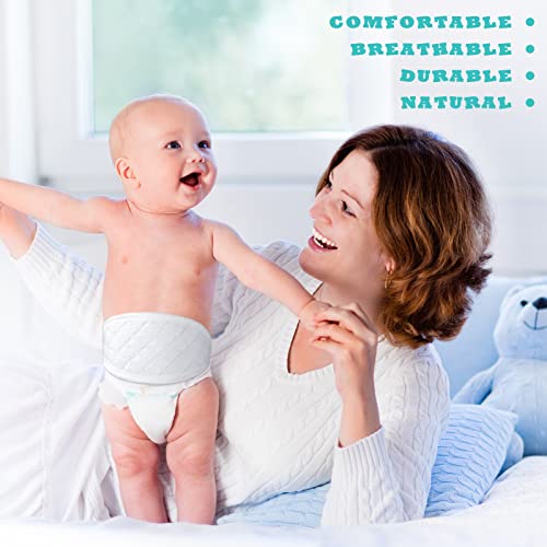 8 Pcs Baby Belly Band Cotton Belly Wrap Comfort Baby Hernia Belt Umbilical Cord Soft Newborn Navel Belt Newborn Essentials for Abdomen Belly Protection Infant Babies 0 to 12 Months