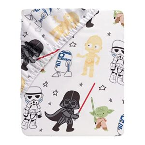 Lambs & Ivy Star Wars Classic 3-Piece Baby Crib Bedding Set - Yoda/Darth Vader