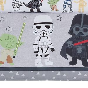 Lambs & Ivy Star Wars Classic 3-Piece Baby Crib Bedding Set - Yoda/Darth Vader