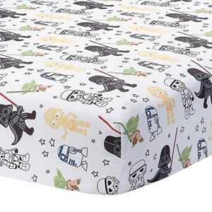 Lambs & Ivy Star Wars Classic 3-Piece Baby Crib Bedding Set - Yoda/Darth Vader