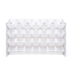 Humble Crew Mega Kids Toy Storage Organizer with 28 Storage Bins, White