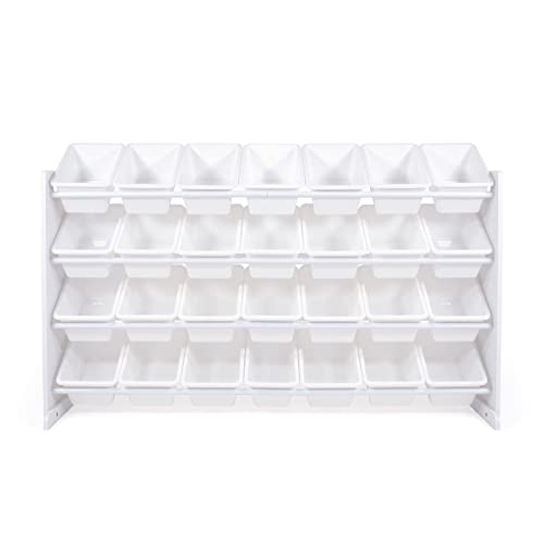 Humble Crew Mega Kids Toy Storage Organizer with 28 Storage Bins, White