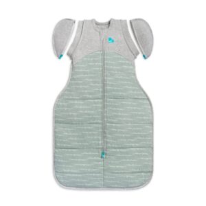 love to dream swaddle up transition bag warm 2.5 tog, dreamer olive, medium, 13-19 lbs, patented zip-off wings, gently help baby safely transition from being swaddled to arms free before rolling over