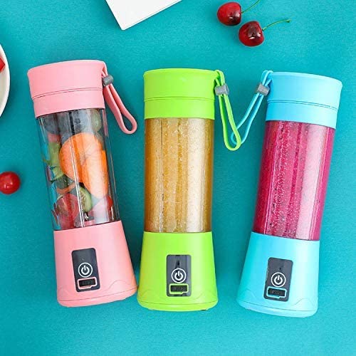 Portable Blender, Personal Mixer Fruit Rechargeable with USB, Mini Blender for Smoothie, Green