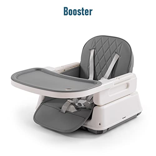 3 in 1 Baby High Chair,Adjustable Convertible Chairs Baby High Chairs for Babies and Toddlers,Portable and Easy to Clean,Gray